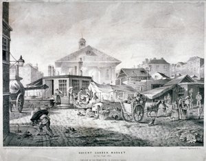 Marché de Covent Garden, Westminster, Londres, 1815 - Engelmann and Company