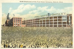 50 000 employés de la société Ford Motor, Detroit, Michigan