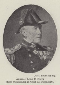 Amiral Lord C Scott, nouveau commandant en chef à Devonport - English Photographer