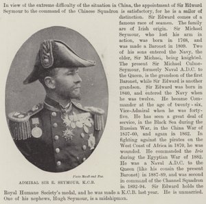Amiral Sir E Seymour, KCB - English Photographer