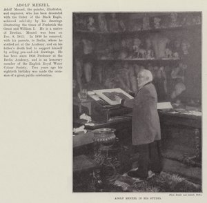 Adolf Menzel dans son atelier - English Photographer