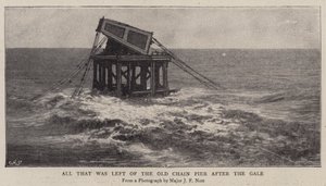 Tout ce qui restait du vieux quai en chaîne après la tempête - English Photographer