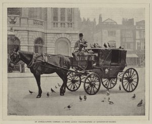 Un cocher aimant les animaux, Une scène récemment photographiée à Kingston-on-Thames