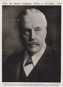 Arthur Balfour, homme politique conservateur britannique et Premier ministre (photo n/b)