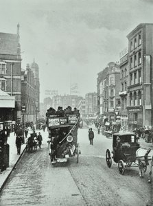 Bishopsgate: nord de Liverpool Street, Londres, 1890