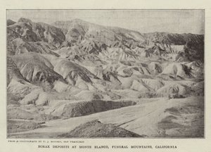 Dépôts de borax à Monte Blanco, Funeral Mountains, Californie - English Photographer