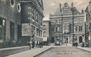 Bains publics et bibliothèque de Bow, Roman Road, Londres - English Photographer