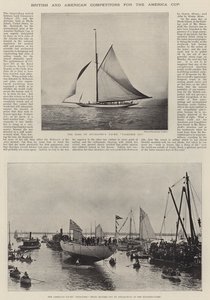 Compétiteurs britanniques et américains pour la Coupe de l