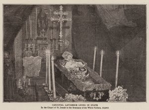 Le Cardinal Lavigerie en Chapelle Ardente - English Photographer