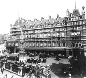 Hôtel de la gare de Charing Cross, vers 1890