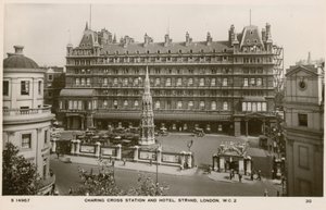 Gare de Charing Cross et hôtel, Strand, Londres
