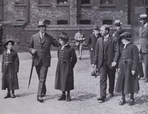 Hôpital et bibliothèque de Chetham, Manchester : Visite du général Smuts, 7 juillet 1919