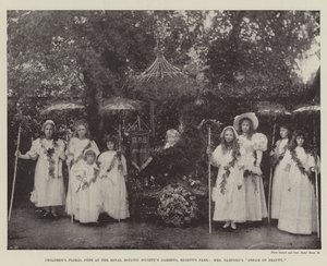 Fête florale des enfants aux jardins de la Royal Botanic Society, Regents Park, Le rêve de beauté de Mme Garford