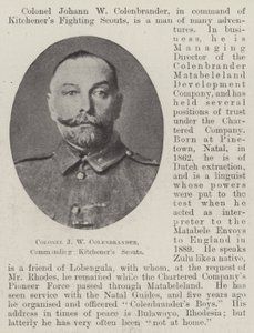 Colonel J W Colenbrander, commandant les éclaireurs de Kitchener - English Photographer
