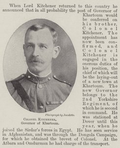 Colonel Kitchener, gouverneur de Khartoum - English Photographer