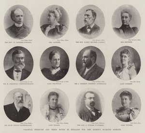 Premiers ministres coloniaux et leurs épouses en Angleterre pour le Jubilé de diamant de la Reine - English Photographer