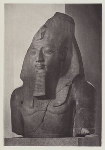 Tête colossale de Ramsès II (photo n/b)