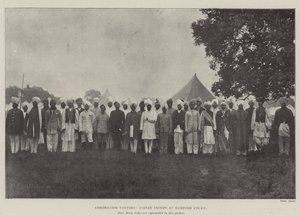 Visiteurs du couronnement, troupes indiennes à Hampton Court