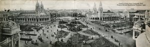 Cour des Arts depuis le Congress Hall, Exposition franco-britannique, Londres, 1908 - English Photographer