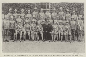 Détachement de télégraphistes des 24e volontaires de fusiliers du Middlesex en route pour le Cap - English Photographer