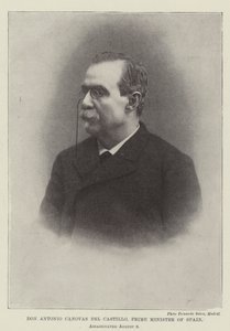 Don Antonio Canovas del Castillo, Premier ministre d