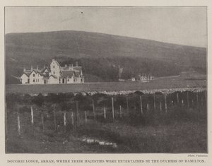 Dougrie Lodge, Arran, où Leurs Majestés ont été reçues par la duchesse de Hamilton - English Photographer