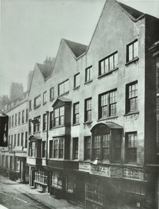 Fetter Lane, arrière de Barnards Inn, City de Londres, 1879
