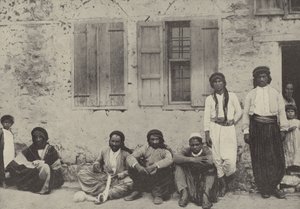 Pêcheurs réparant leurs filets, Tibériade