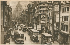 Fleet Street et Cathédrale Saint-Paul, Londres - English Photographer