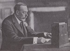 George V diffuse son message de Noël au Commonwealth et à l