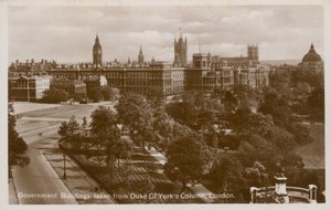 Bâtiments du Gouvernement pris depuis la Colonne du Duc de York, Londres