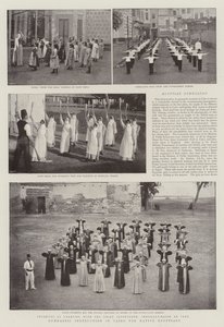 Instruction gymnastique au Caire pour les Égyptiens autochtones