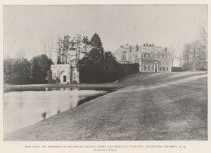 Hall Barn, la résidence de Sir Edward Lawson, où le prince de Galles a été reçu les 13-14 décembre - English Photographer