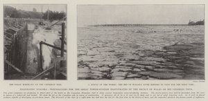 Exploiter le Niagara, préparations pour la grande centrale électrique inaugurée par le prince de Galles lors de sa tournée coloniale - English Photographer