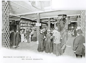 Département des provisions de Harrods, vers 1901 - English Photographer