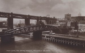 Ponts High Level et Swing, Newcastle-On-Tyne - English Photographer