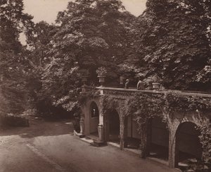 Holland House, Londres : Terrasse sur la colonnade, côté sud - English Photographer