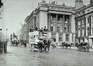 Omnibus à chevaux à Waterloo Place, 1895