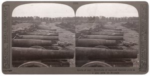 Des centaines de canons allemands capturés dans un parc d