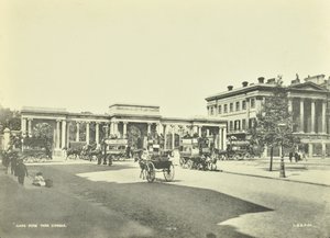 Hyde Park Corner, Westminster LB : vue vers le nord, 1896