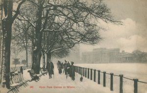 Hyde Park Corner en hiver, Londres - English Photographer