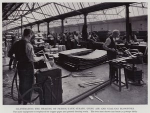 Illustration du brasage des sangles de réservoir d