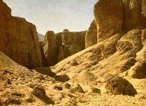 Dans la vallée des tombes royales, Égypte