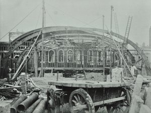 Gare de Kings Cross : travaux de construction en cours, 1862 - English Photographer