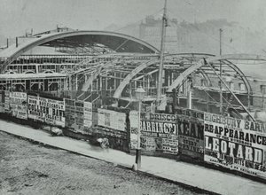 Gare de Kings Cross : travaux de construction en cours, 1862 - English Photographer