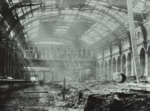 Gare de Kings Cross : travaux de construction en cours, 1862