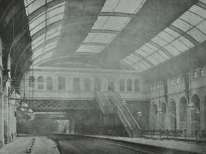 Gare de Kings Cross : vue des quais, 1862