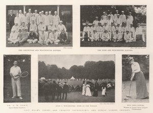 Les tournois de tennis et de croquet de la semaine dernière et le cricket des écoles publiques - English Photographer