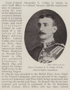 Lieutenant-colonel A S Cobbe, DSO, chef d