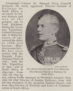 Lieutenant-colonel Sir E P C Girouard, nouveau directeur général des chemins de fer pour l